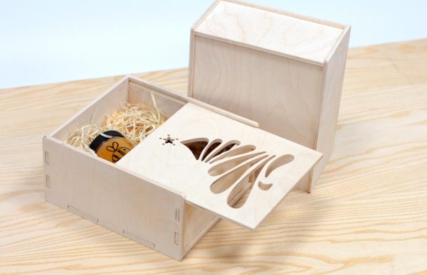 Cutie din placaj | cu Braduț - imagine 3