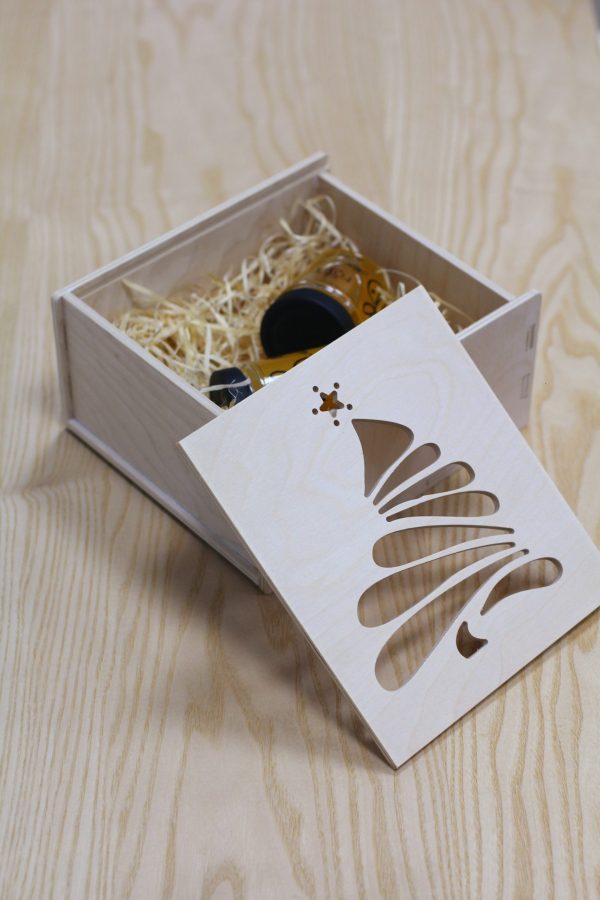 Cutie din placaj | cu Braduț - imagine 2